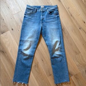 Mother jeans tomcat ankle fray in  Blue Jeans size 29